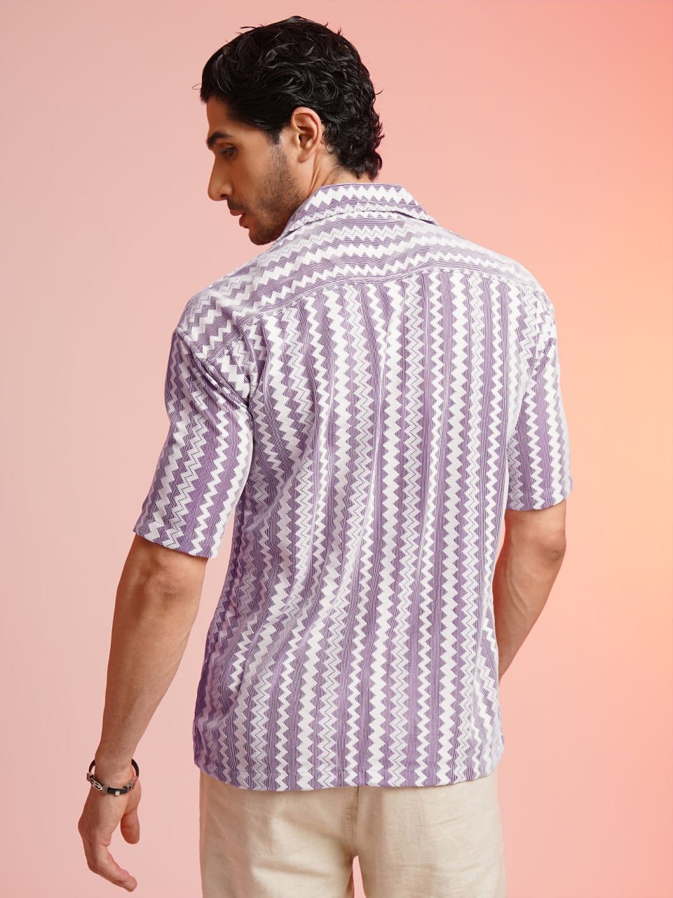 INDIGO FABLOUS CROCHET HALF SLEEVE SHIRT BY AMBRIG